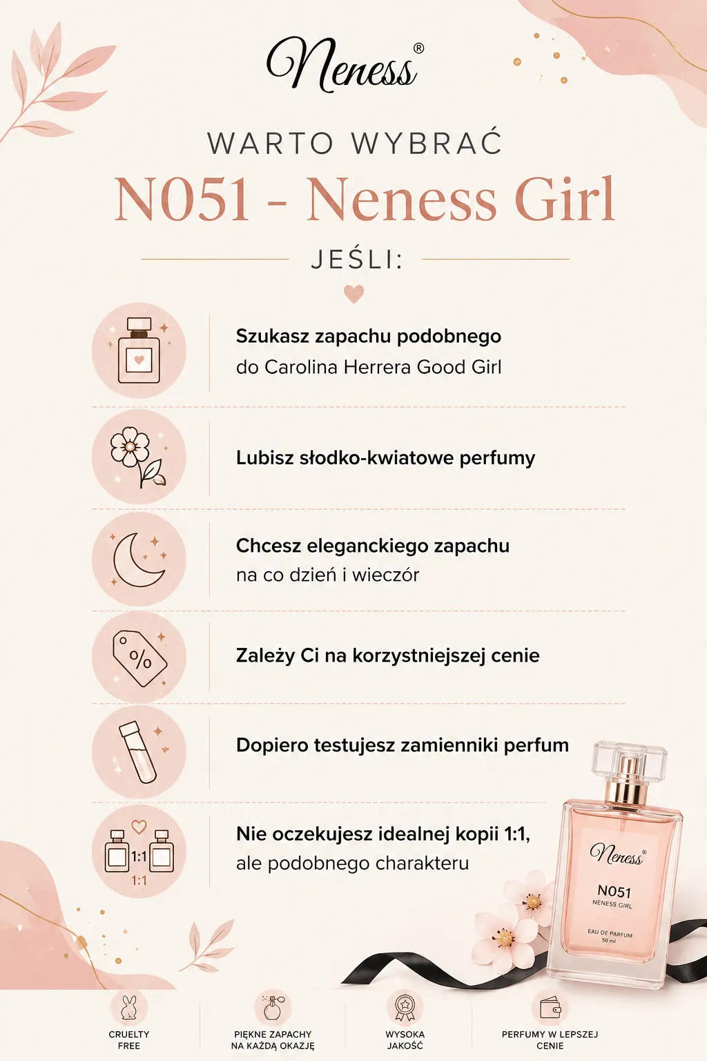 Dlaczego wybrać zamiennik N051 - Neness Girl?