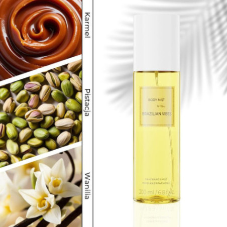 BRAZILIAN VIBES Body Mist by Neness | Podobne nuty: Sol de Janeiro 62 | pistacjowa, migdałowa, owocowa mgiełka zapachowa do ciał