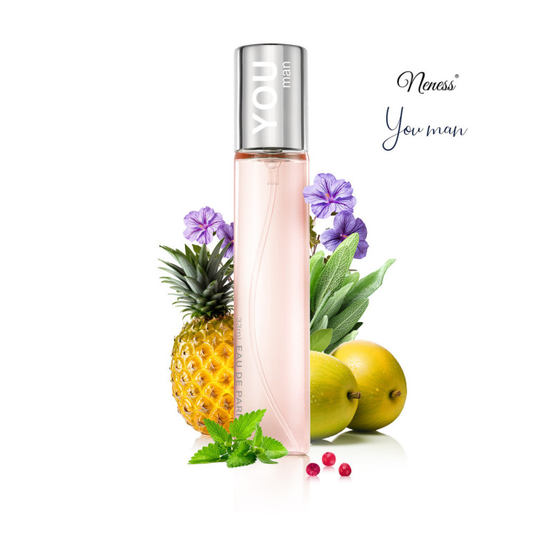 N020. Neness You Man | Podobne nuty: Giorgio Armani Stronger With You | 33 ml | Perfumetki Męskie | Francuskie Perfumy Lane