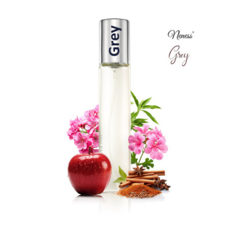 N025. Neness Grey | Podobne nuty: Hugo Boss Bottled Men | 33 ml | Perfumetki Męskie | Francuskie Perfumy Lane