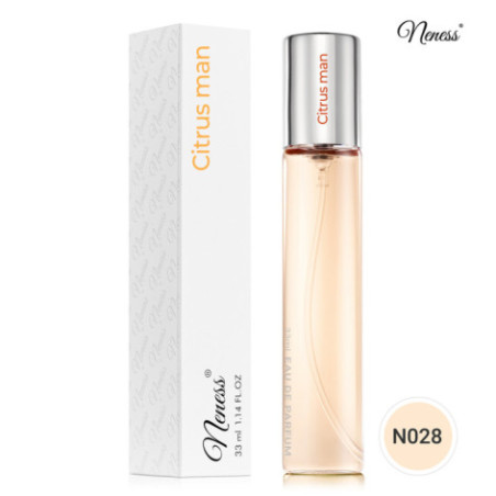 N028. Neness Citrus Man | Podobne nuty: Hugo Boss Orange Man | 33 ml | Perfumetki Męskie | Francuskie Perfumy Lane