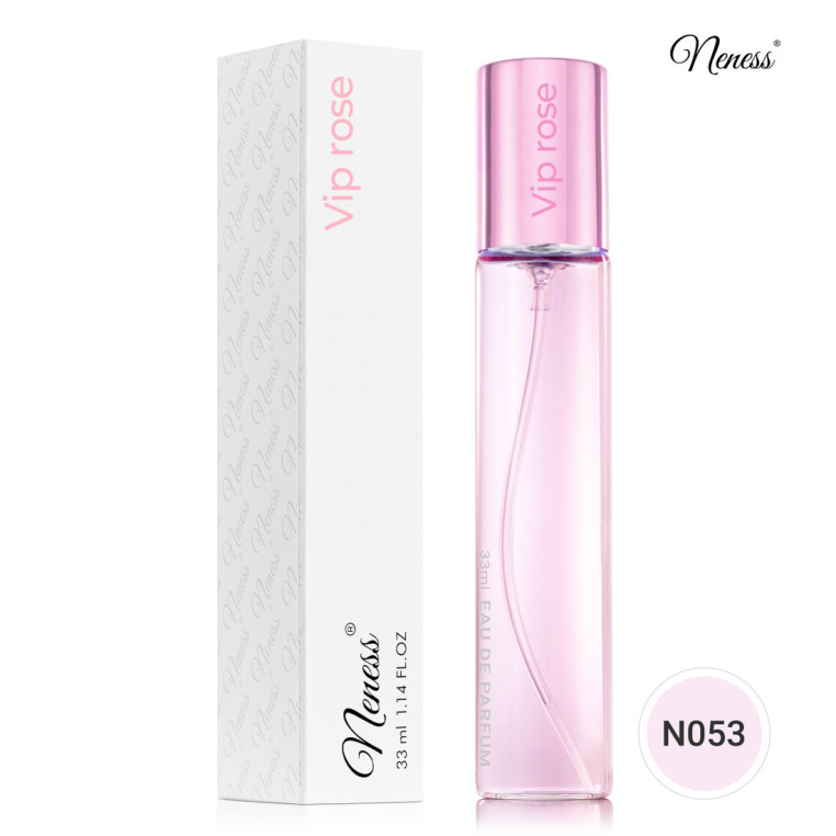 N053. Neness VIP Rose | Podobne nuty: Carolina Herrera Vip Rose | 33 ml | Perfumetki Damskie | Francuskie Perfumy Lane