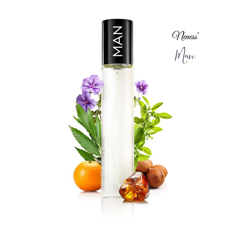 N076. Neness Men | Podobne nuty: Calvin Klein Man | 33 ml | Perfumetki Męskie | Francuskie Perfumy Lane