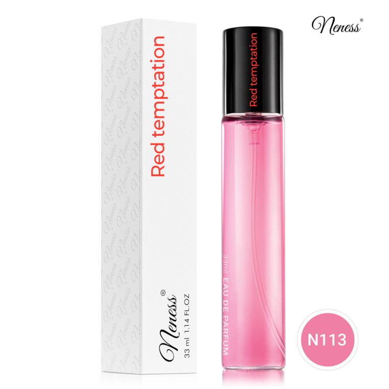 N113. Neness Red Temptation | Podobne nuty: Christian Dior Hypnotic Poison | 33 ml | Perfumetki Damskie | Francuskie Perfumy Lan