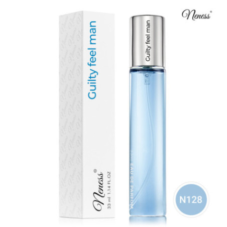 N128. Neness Guilty Feel | Podobne nuty: Gucci   Guilty  | 33 ml | Perfumetki Męskie | Francuskie Perfumy Lane