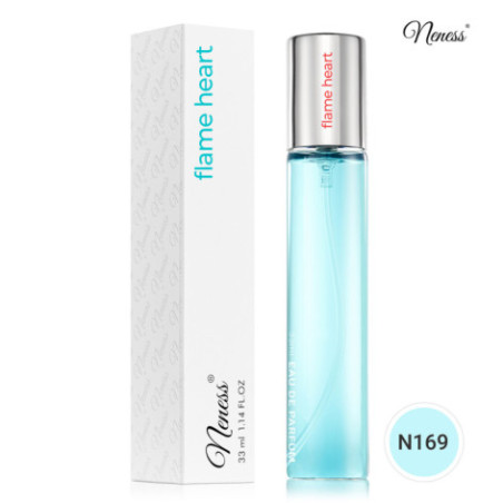 N169. Neness Flame Heart | Podobne nuty: Moschino I Love Love | 33 ml | Perfumetki Damskie | Francuskie Perfumy Lane