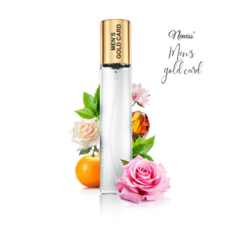 N176. Neness Men'S Gold Card | Podobne nuty: Paco Rabanne 1 Million | 33 ml | Perfumetki Męskie | Francuskie Perfumy Lane
