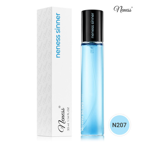 N207. Neness Sinner | Podobne nuty: Carolina Herrera Bad Boy | 33 ml | Perfumetki Męskie | Francuskie Perfumy Lane