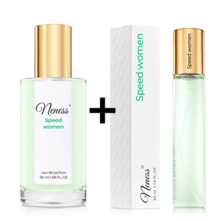 N272. Neness Speed Woman - Zestaw 1+1: 50 ml + 33 ml | Podobne nuty: | Perfumy Damskie | Francuskie Perfumy Lane | ZARA odpowied