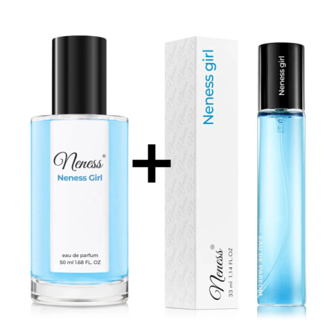 N051. Neness Girl - Zestaw 1+1: 50 ml + 33 ml | Podobne nuty: Carolina Herrera Good Girl | Perfumy Damskie | Francuskie Perfumy 