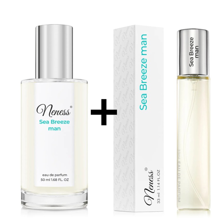 N003. Neness Sea Breeze Man - Zestaw 1+1: 50 ml + 33 ml | Podobne nuty: Giorgio Armani Acqua Di Gio | Perfumy Męskie | Francuski