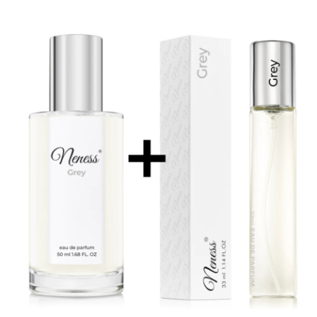 N025. Neness Grey - Zestaw 1+1: 50 ml + 33 ml | Podobne nuty: Hugo Boss Bottled Men | Perfumy Męskie | Francuskie Perfumy Lane |