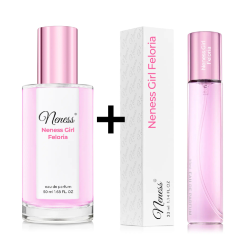 N278. Neness Neness Girl Feloria - Zestaw 1+1: 50 ml + 33 ml | Podobne nuty: Carolina Herrera Good Girl Blush | Perfumy Damskie 