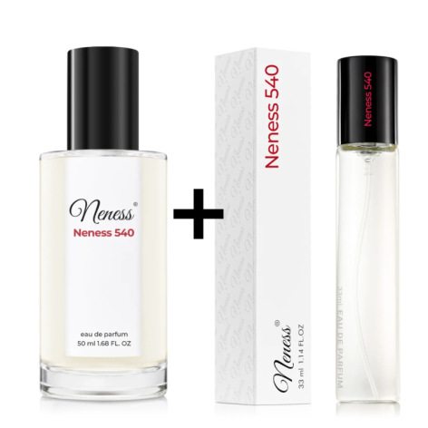 N245. Neness 540 - Zestaw 1+1: 50 ml + 33 ml | Podobne nuty: Maison Francis Kurkdjian Paris Baccarat Rouge 540 | Perfumy Unisex 