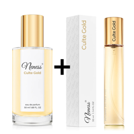 N326. Neness Culte Gold - Zestaw 1+1: 50 ml + 33 ml | Podobne nuty: Dior Jadore L'Or | Perfumy damskie | Francuskie Perfumy Lane
