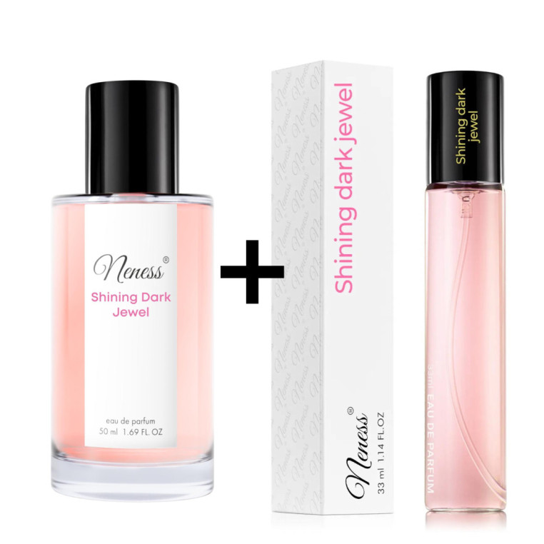 N191. Neness Shining Dark Jewel - Zestaw 1+1: 50 ml + 33 ml | Podobne nuty: Versace Crystal Noir | Perfumetki Damskie | Francusk