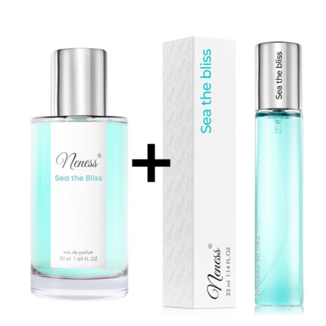 N019. Neness Sea The Bliss - Zestaw 1+1: 50 ml + 33 ml | Podobne nuty: Giorgio Armani Acqua Di Gioia  | Perfumetki Damskie | Fra