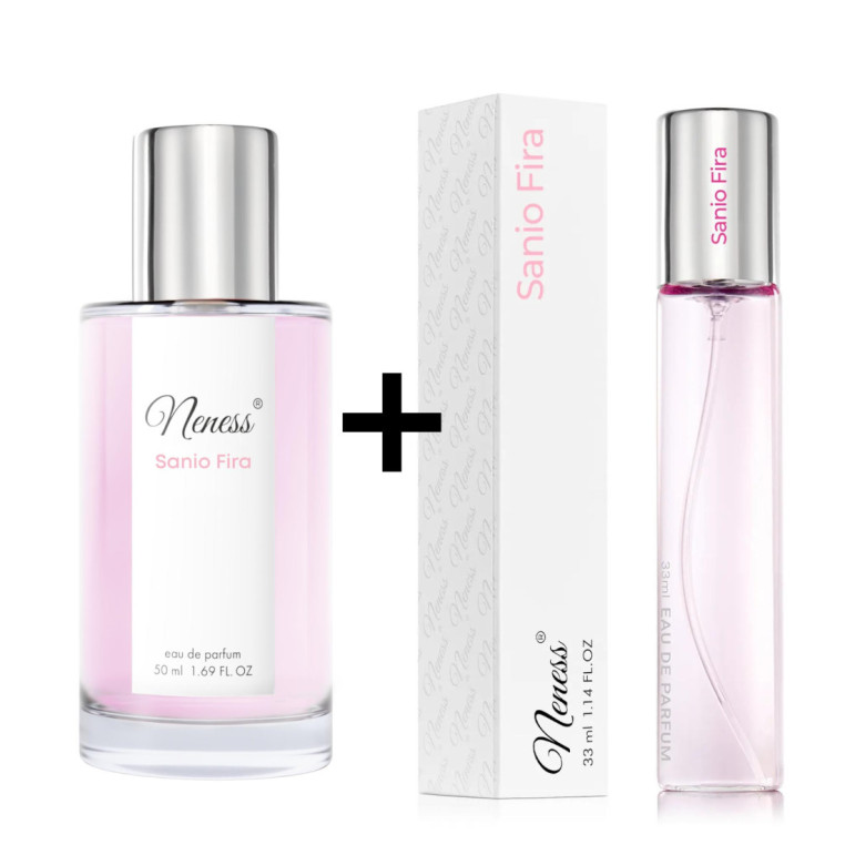 N066. Neness Sanio Fira - Zestaw 1+1: 50 ml + 33 ml | Podobne nuty: Coco Chanel Chance Eau Tendre | Perfumetki Damskie | Francus