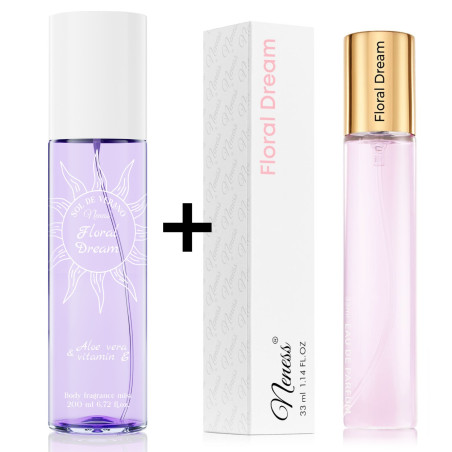 Floral Dream | Podobne nuty: Victoria's Secret Velvet Petals | 200ml + 33ml | Zestaw mgiełka + perfumetka