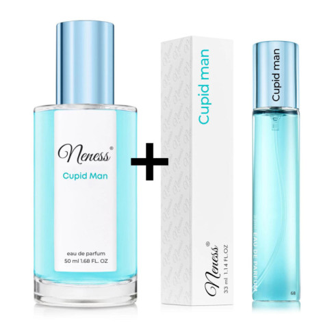 N192. Neness Cupid Man Zestaw 50ml + 33ml | Podobne nuty: Versace Eros | Perfumetki Męskie | Francuskie Perfumy Lane