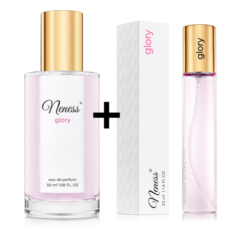 N204. Neness Glory Zestaw - 50 ml + 33 ml | Podobne nuty: Lancome Idole| Perfumetki Damskie | Francuskie Perfumy Lane