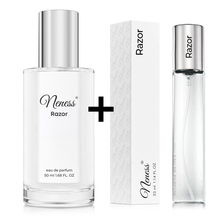 N295. Neness Razor Zestaw - 50 ml + 33 ml | Podobne nuty: Yves Saint Laurent (YSL) Myslf| Perfumetki Męskie | Francuskie Perfumy