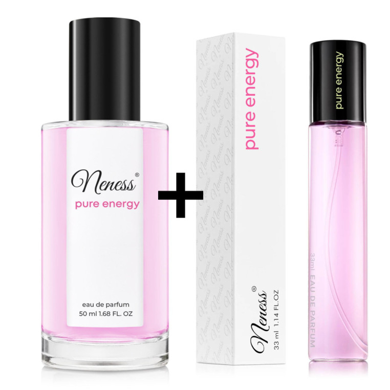N178. Neness Pure Energy Zestaw - 50 ml + 33 ml | Podobne nuty: Paco Rabanne Pure Xs For Her | Perfumetki Damskie | Francuskie P