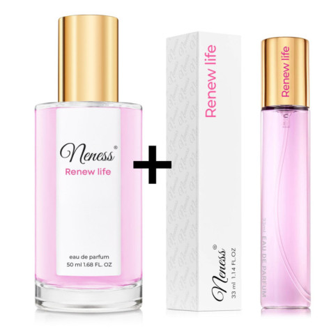 N023. Neness Renew Life Zestaw - 50 ml + 33 ml | Podobne nuty: Hugo Boss Ma Vie L'Eau | Perfumetki Damskie | Francuskie Perfumy
