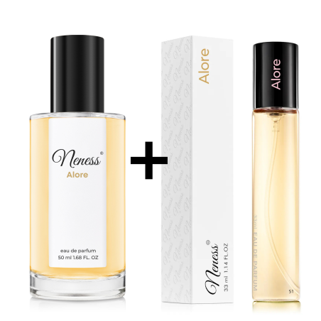 N264. Neness Alore - Zestaw 1+1: 50 ml + 33 ml | Podobne nuty: Gucci Flora | Perfumy Damskie | Francuskie Perfumy Lane | ZARA od