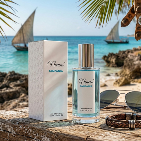 N445. Neness TANZANIA | Podobne nuty: Lattafa Asad Zanzibar | 50 ml | Perfumetki Męskie | Francuskie Perfumy Lane