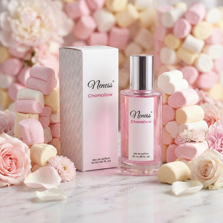 N438. Neness Chamallow | Podobne nuty: Kayali yum boujee Marshmallow 2024 | 50 ml | Perfumetki Damskie | Francuskie Perfumy Lane