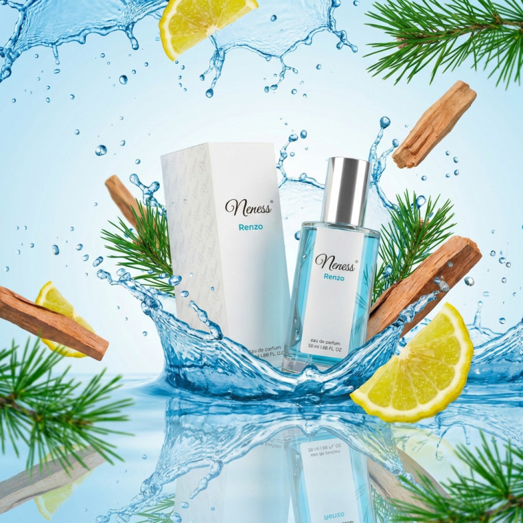 N059. Neness Renzo 50 ml | Podobne nuty: Coco Chanel Bleu De Chanel | Perfumy Męskie | Francuskie Perfumy Lane | ZARA odp