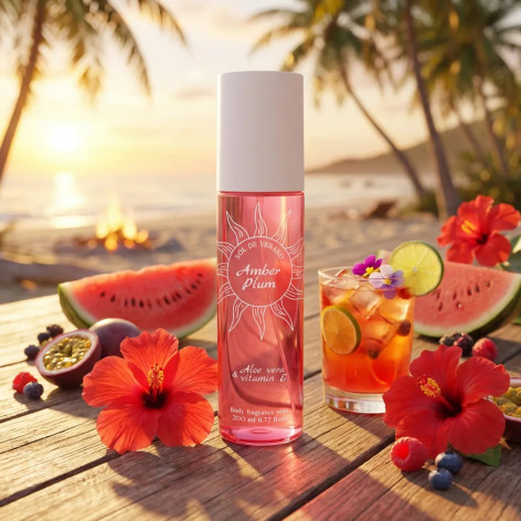 Sol de Verano Amber Plum | Podobne nuty zapachowe: Sol De Janeiro 40 | mgiełka zapachowa do ciała i włosów z Aloesem i witaminą