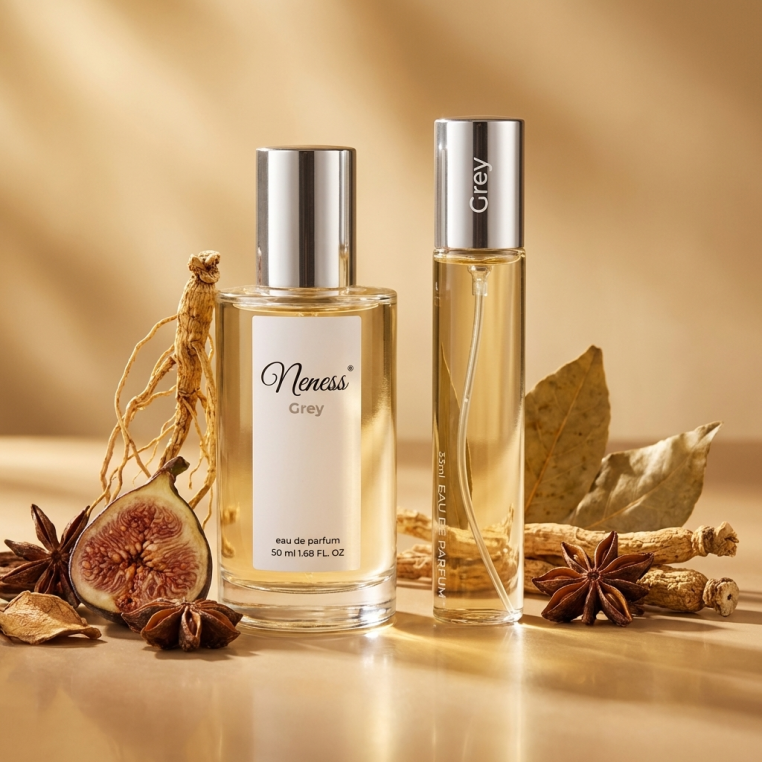 N025. Neness Grey - Zestaw 1+1: 50 ml + 33 ml | Podobne nuty: Hugo Boss Bottled Men | Perfumy Męskie | Francuskie Perfumy Lane |