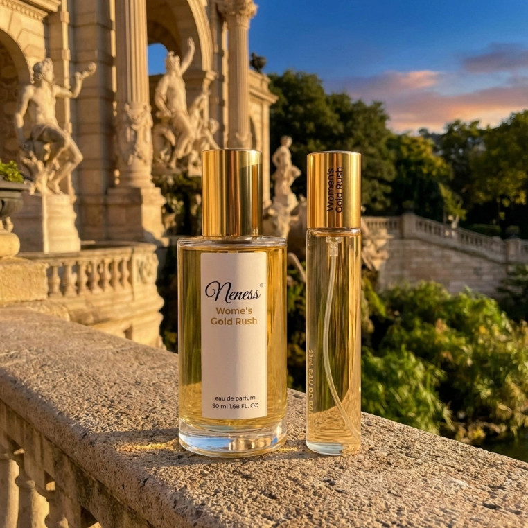 N334. Neness Women's Gold Rush - Zestaw 1+1: 50 ml + 33 ml | Podobne nuty: Paco Rabanne Million Gold | Perfumy damskie | Francus