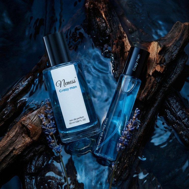 N114. Neness Crazy Man - Zestaw 1+1: 50 ml + 33 ml | Podobne nuty: Christian Dior Sauvage | Perfumy Męskie | Francuskie Perfumy