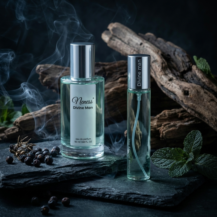 N086. Neness Divine Man - Zestaw 1+1: 50 ml + 33 ml | Podobne nuty: Creed Aventus | Perfumetki Męskie | Francuskie Perfumy Lane