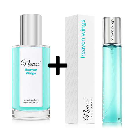 N184. Neness Heaven Wings - Zestaw 1+1: 50 ml + 33 ml | Podobne nuty: Thierry Mugler Angel | Perfumetki Damskie | Francuskie Per