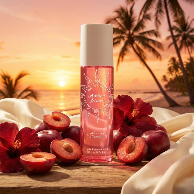Sol de Verano Amber Plum | Podobne nuty zapachowe: Sol De Janeiro 40 | mgiełka zapachowa do ciała i włosów z Aloesem i witaminą