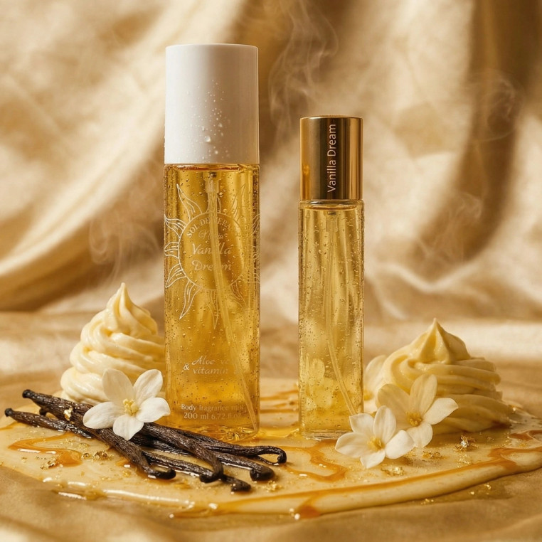 Vanilla Dream | Podobne nuty: Victoria's Secret Bare Vanilla | 200ml + 33ml | Zestaw mgiełka + perfumetka