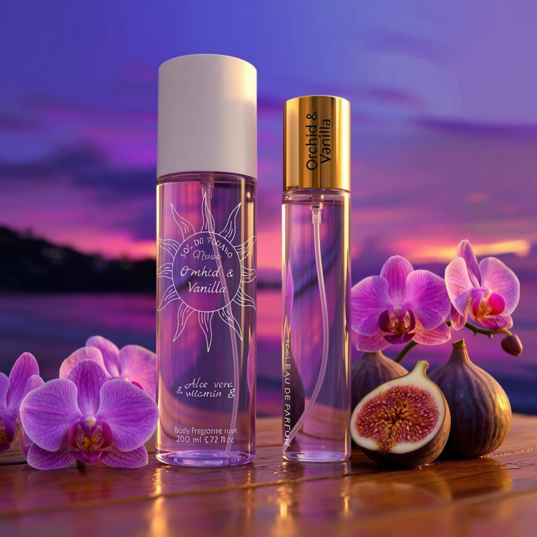 Orchid & Vanilla | Podobne nuty: Sol De Janeiro 59 | 200ml + 33ml | Zestaw mgiełka + perfumetka