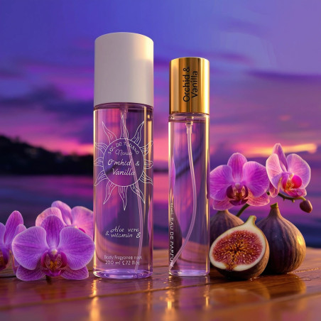 Orchid & Vanilla | Podobne nuty: Sol De Janeiro 59 | 200ml + 33ml | Zestaw mgiełka + perfumetka