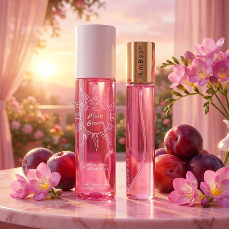 Plum Bloom | Podobne nuty: Victoria's Secret Pure Seduction | 200ml + 33ml | Zestaw mgiełka + perfumetka