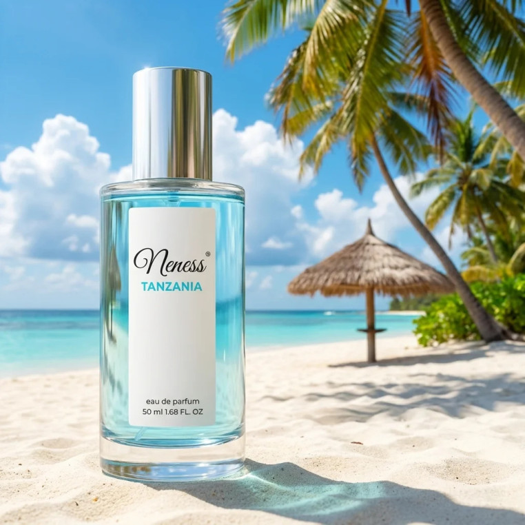 N445. Neness TANZANIA | Podobne nuty: Lattafa Asad Zanzibar | 50 ml | Perfumetki Męskie | Francuskie Perfumy Lane