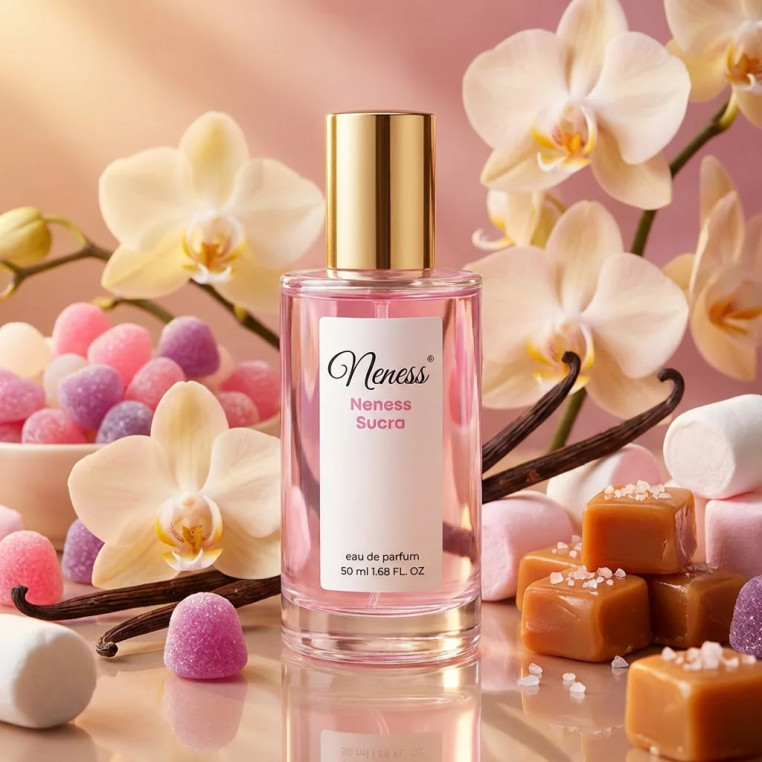 N437. Neness Sucra | Podobne nuty: Kayali Candy rock sugar | 50 ml | Perfumetki Damskie | Francuskie Perfumy Lane