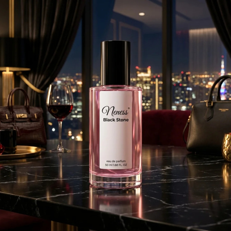 N199. Neness Black Stone 50 ml | Podobne nuty: Yves Saint Laurent (YSL) Black Opıum | Perfumy Damskie | Francuskie Perfumy Lane