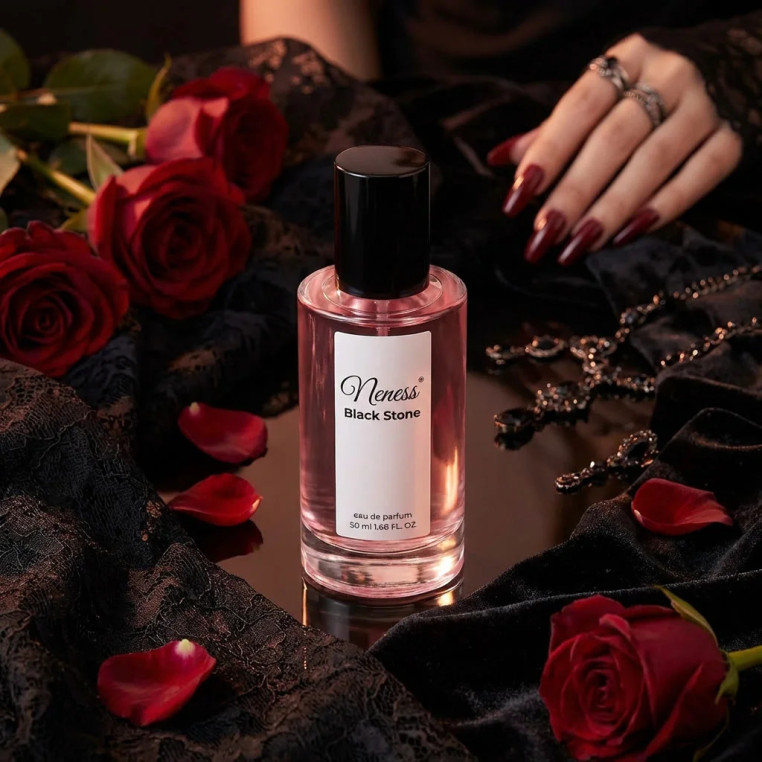 N199. Neness Black Stone 50 ml | Podobne nuty: Yves Saint Laurent (YSL) Black Opıum | Perfumy Damskie | Francuskie Perfumy Lane