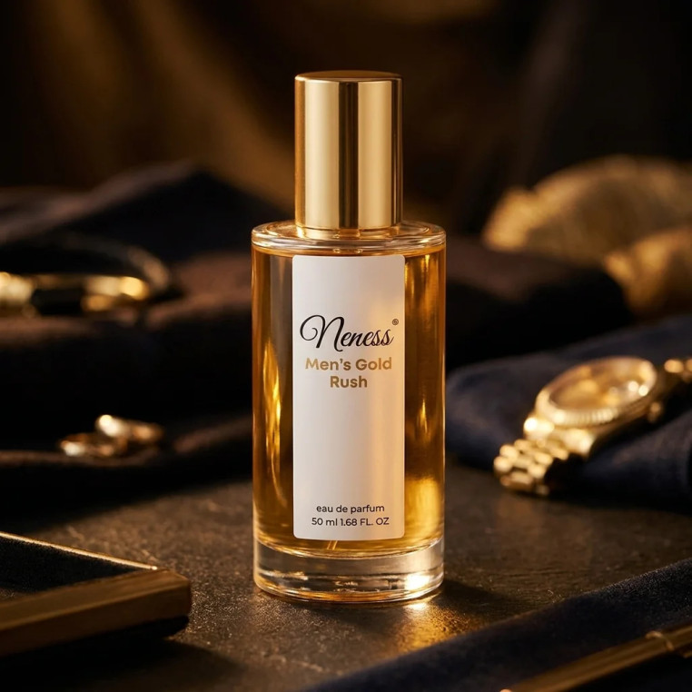 N335. Neness Men's Gold Rush 50 ml | Podobne nuty: Paco Rabanne Million Gold | Perfumy męskie | Francuskie Perfumy Lane | ZARA o
