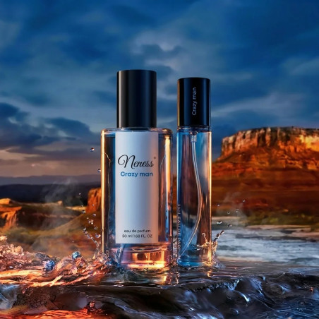 N114. Neness Crazy Man - Zestaw 1+1: 50 ml + 33 ml | Podobne nuty: Christian Dior Sauvage | Perfumy Męskie | Francuskie Perfumy