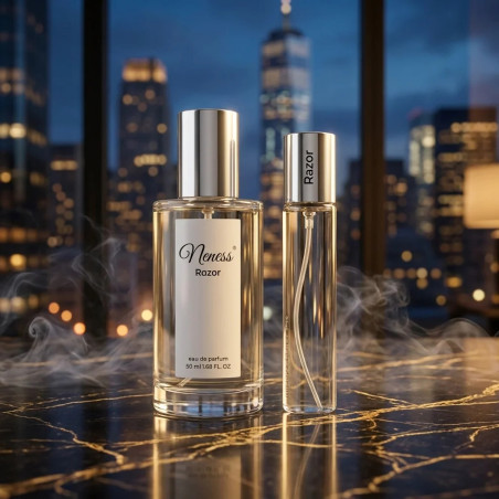 N295. Neness Razor Zestaw - 50 ml + 33 ml | Podobne nuty: Yves Saint Laurent (YSL) Myslf| Perfumetki Męskie | Francuskie Perfumy